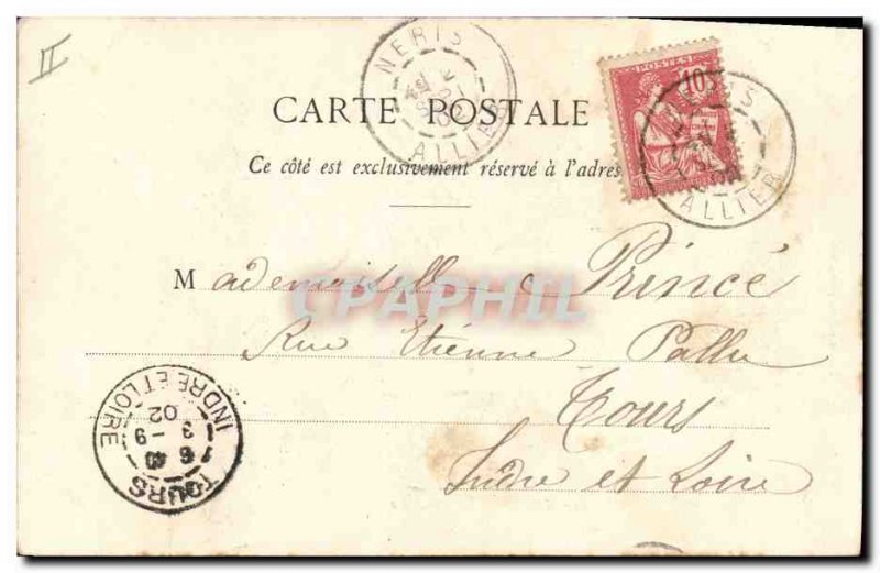 Postcard Old Cow meadow Cows