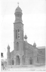 RPPC IGLESIA MARIA AUZILIADORA CHURCH LIMA PERU REAL PHOTO POSTCARD (c. 1920s)