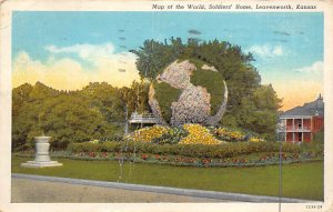 Map of the world Soldiers home Leavenworth Kansas