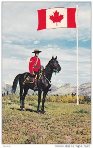 Mounted on Horseback, Royal Canadian Mounted Police and the New Flag of Canad...