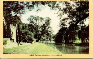 Vtg Lehigh Parkway Allentown Pennsylvania PA Postcard