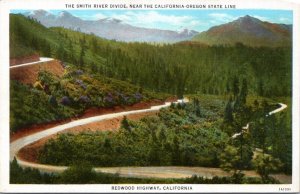 Postcard CA Smith River Divide Redwood Highway