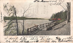 1906 The New Kissing Bridge Landmark Lakewood New Jersey NJ Vintage Postcard