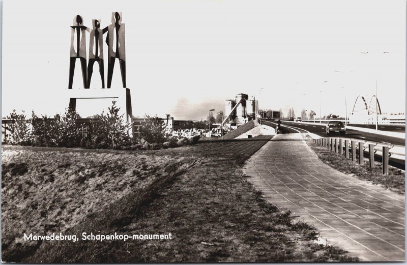 Netherlands Merwedebrug Schapenkop Dordrecht Gorinchem Vintage RPPC C119