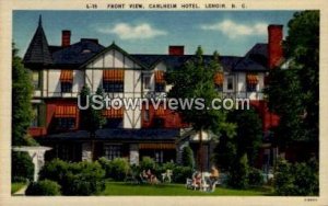 Front View, Carlheim Hotel - Lenoir, North Carolina NC  