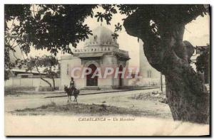 Old Postcard Casablanca A Marabout