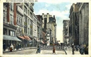 Baltimore St. in Baltimore, Maryland