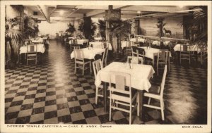 Enid Oklahoma OK Restaurant Interior View 1920s-30s Postcard