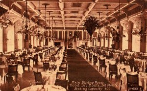 Del Monte, California - Main Dining Room at Hotel Del Monte - in 1915