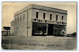 1912 Slayton Mercantile Co. Lavina Belmont Montana MT Posted Antique Postcard