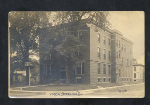 RPPC STERLING ILLINOIS YMCA BUILDING VINTAGE REAL PHOTO POSTCARD WESSINGTON SD