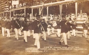 New Rochell New York Anniversary Parade Marching Band Real Photo PC AA84017