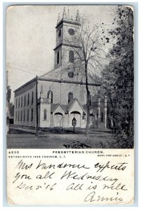 1906 Presbyterian Church Jamaica Long Island New York Vintage Antique Postcard