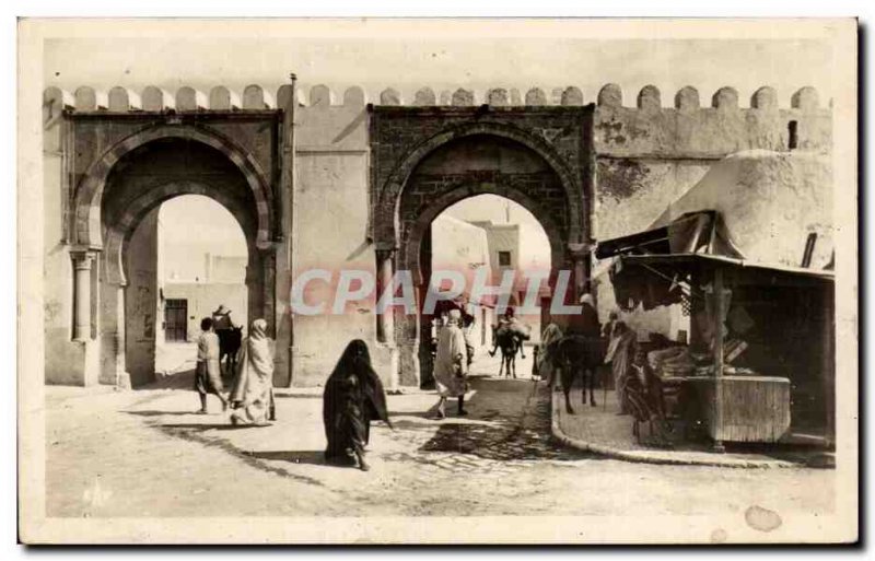 Postcard Old Gate Jaladine Kairouan Tunisia