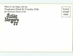 Unused Pre-1980 TROPICANA RISQUE FRENCH SHOWGIRLS Las Vegas NV v4194-16