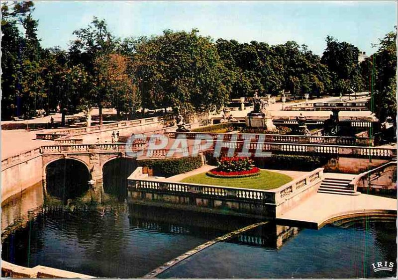 Modern Postcard Nimes Gard Fountain Gardens