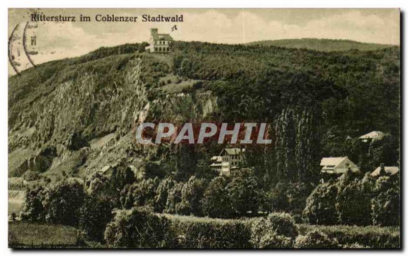 Postcard Old Rittersturz Coblenzer im Stadtwald