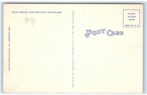 Large Letter Linen WORCESTER, MA Massachusetts c1940s Tichnor Postcard