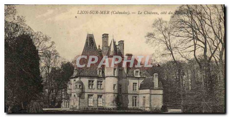 Old Postcard Lion Sur Mer The castle