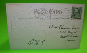 Saint Patrick's Day Postcard Irish Memories Embossed West Chester Pa Vintage