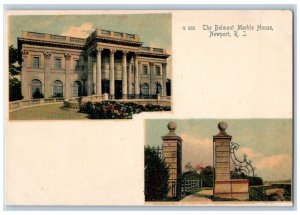 Newport Rhode Island RI Postcard Belmont Marble House Multiview Buildings c1905