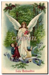 Old Postcard Fantasy Angel Children