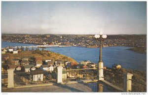 Aerial View, Bridge, CHICOUTIMI, Quebec, Canada, 40-60´s