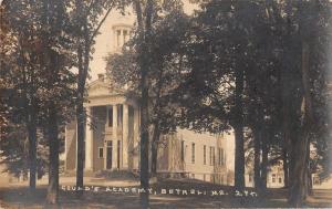 Bethel Maine Goulds Academy Real Photo Antique Postcard K10196