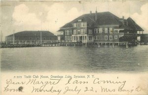 C-1905 Onandaga Lake Yacht Club House Syracuse New York Postcard 20-3356