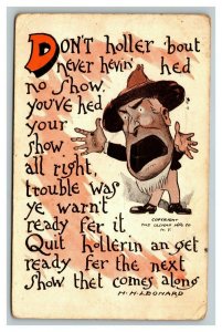 Vintage 1912 Ullman MFG Co. Comic Postcard Wise Sayings Series #192 NICE