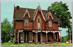 Mansfield Ohio 1950s Postcard Oak Hill Cottage Shane's Castle