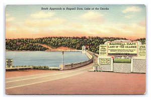 South Approach To Bagnell Dam Lake Of The Ozarks Missouri Postcard