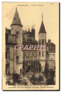 Old Postcard Troyes Aube Hotel Vauluisant