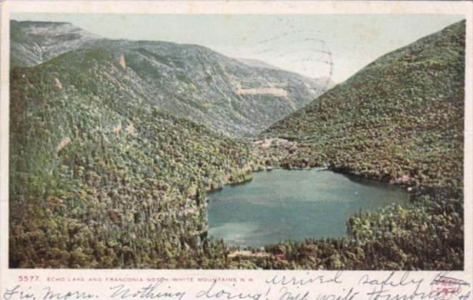 New Hampshire White Mountains Echo Lake and Franconia Notch 1909 Detroit Publ...