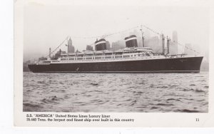 United States Lines Luxury Liner S S America Real Photo