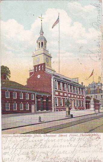 Pennsylvania Philadelphia Independence Hall Chestnut Hall Chestnut Street Fro...