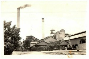 RPPC Postcard Sugar Mill Oahu 1940s W173