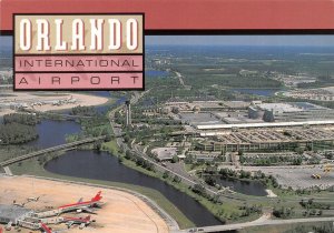 Orlando, FL Florida  INTERNATIONAL AIRPORT  Airplanes~Terminal  4X6 Postcard 