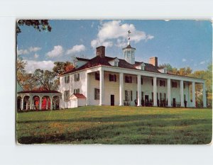 Postcard East Front George Washington's Home Mt. Vernon Virginia USA