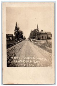 View Of Main Street Looking North East Eden New York NY RPPC Photo Postcard