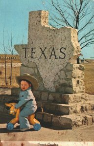 USA Texas Cowboys Chrome Postcard 08.91