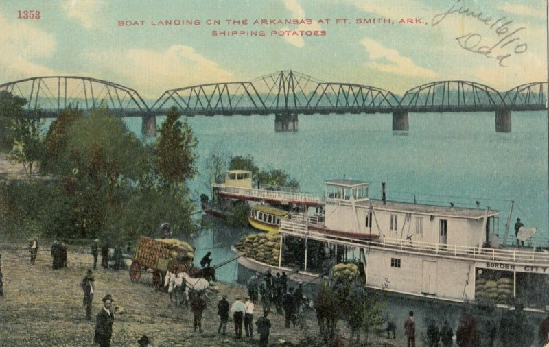 FORT SMITH, Arkansas, 1900-10s ; Boat Landing