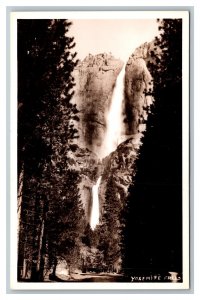 1937 RPPC Yosemite Falls Yosemite National Park California Real Photo Postcard