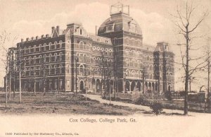 College Park Georgia Cox College Vintage Postcard JF235222