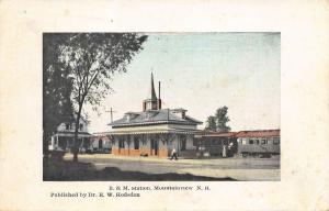 Mountainview NH B&M Railroad Station Train Depot Postcard