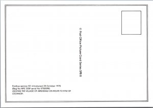 Scotland Postcard - Postbus Leaving Arnisdale Village Ref.SW9983