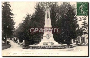 Nancy Old Postcard Monument of died for their country