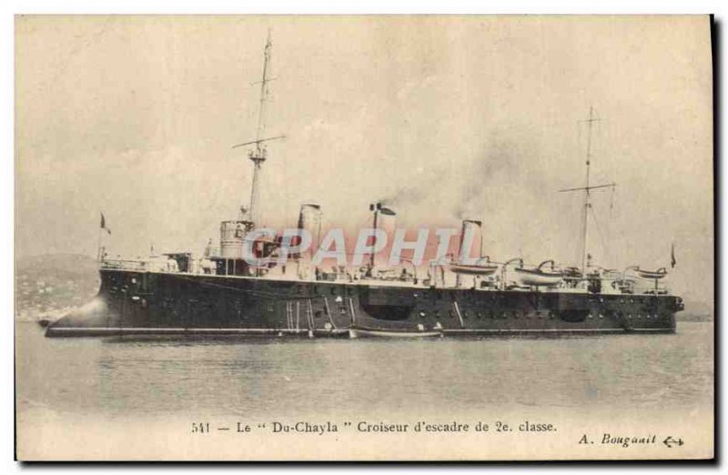 Postcard Old Warship From Chayla The second class cruiser squadron