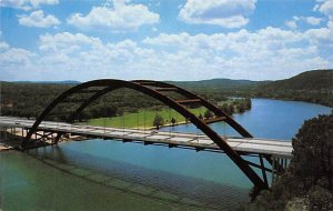 Highway Bridge Over Lake - Austin, Texas TX