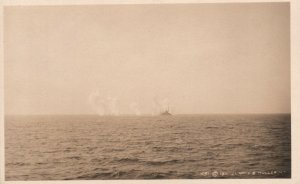 Vintage 1912 RPPC Ships of the Atlantic Fleet Target Practice Clarke & Muller #3